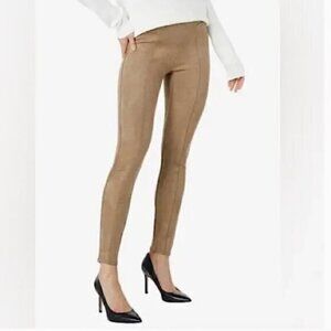 NWT Spanx tan faux suede leggings